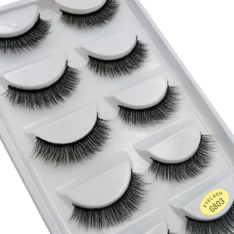

5 Pairs/set 3D Mink Lashes Extension Eyelash Mink Eyelashes For Beauty