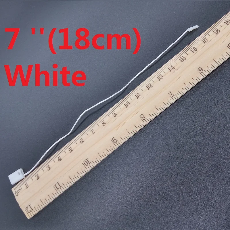 Белый нейлоновый шнур 7 &quotдля одежды 100 шт.