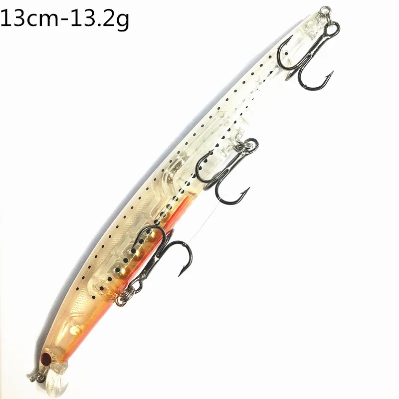 3 Ufishing, приманка для ловли щуки, приманка гольян, 1 шт./лот, плавающий воблер с длинным отливом, 13,2 г, 13 см, тонкая жесткая приманка для басов - Цвет: 3