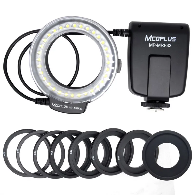 Mcoplus MP MRF32 макро Кольцевая вспышка для Canon EOS 6D 7D 60D 70D 450D 500D 550D 600D 700D T5i T4i T3i камера как