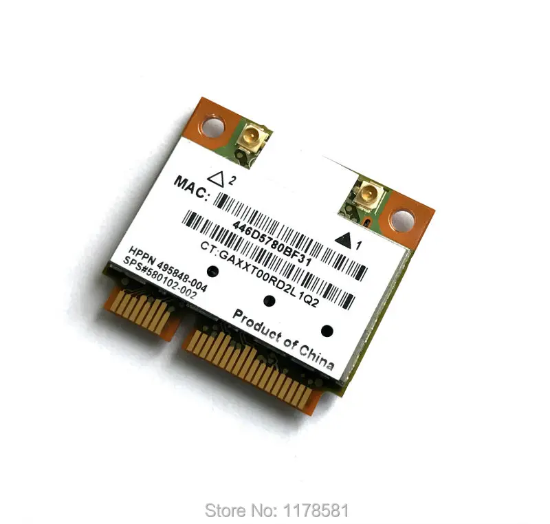 Atheros AR5BHB92 AR9280 AR5009 Двухдиапазонная 2 4G/5 ГГц 802.11a/b/g/n 300Mbp беспроводная Wi Fi половинная
