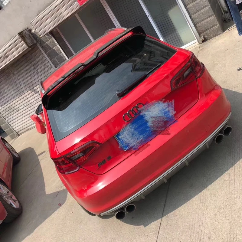 Спортивный спойлер для Audi A3 высококачественный автомобильный из АБС-пластика