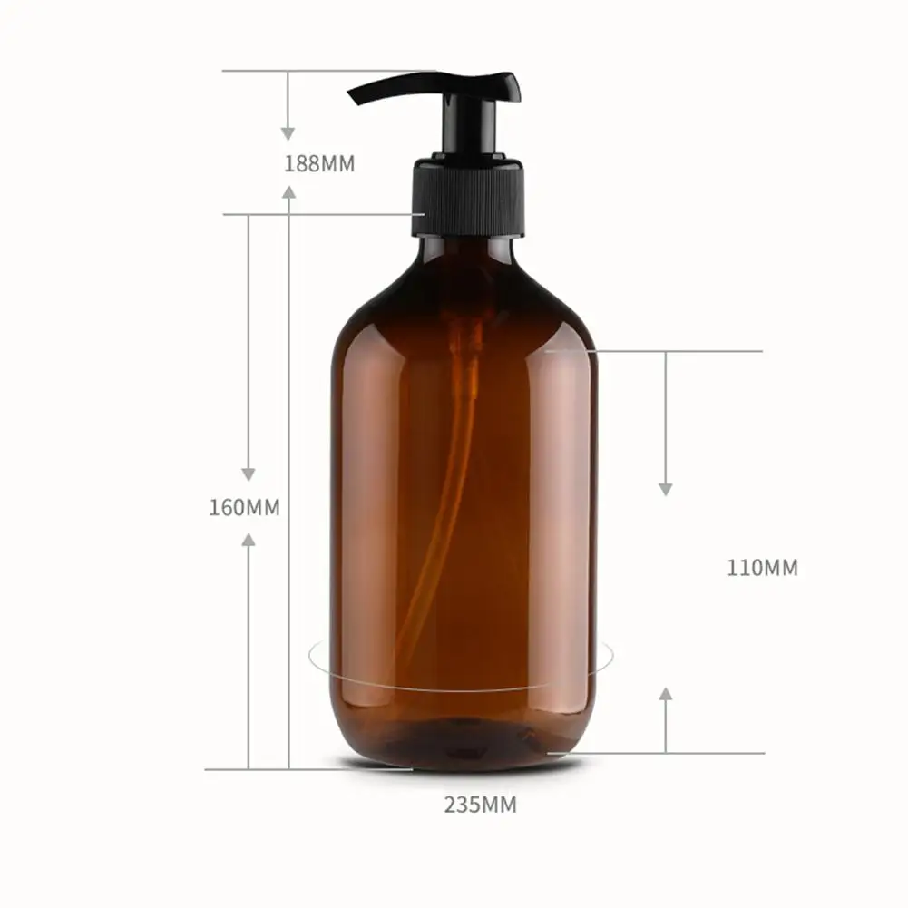 Яркие Гламурные 500 мл ПЭТ Пластик бутылка для лосьона/Эмульсия косметический