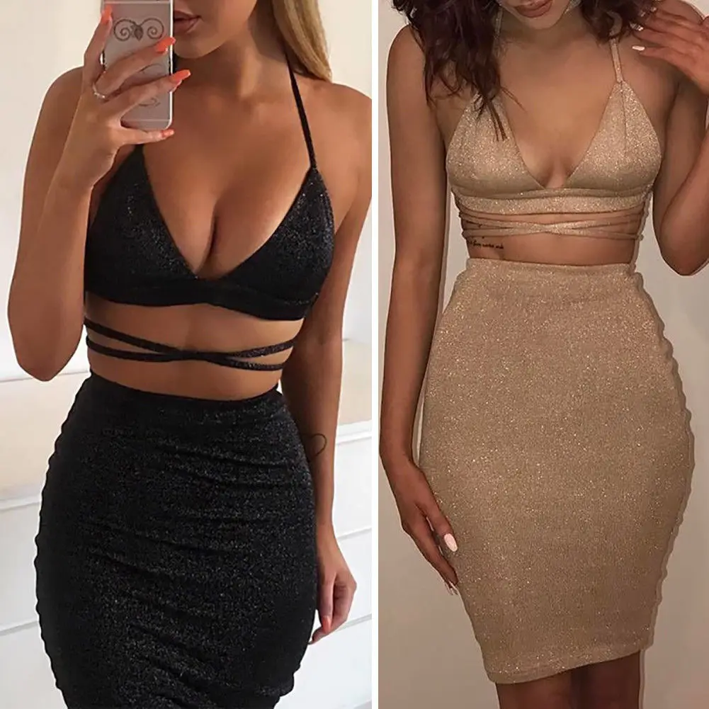 2018 летнее женское Бандажное платье сексуальное с открытой спиной Vestido облегающее