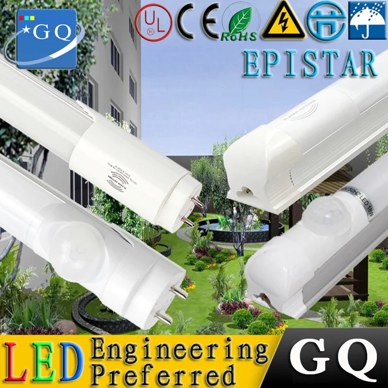 

10pcs/box T8 led tube led sensor tube light T8 1.2meter 18w 24w