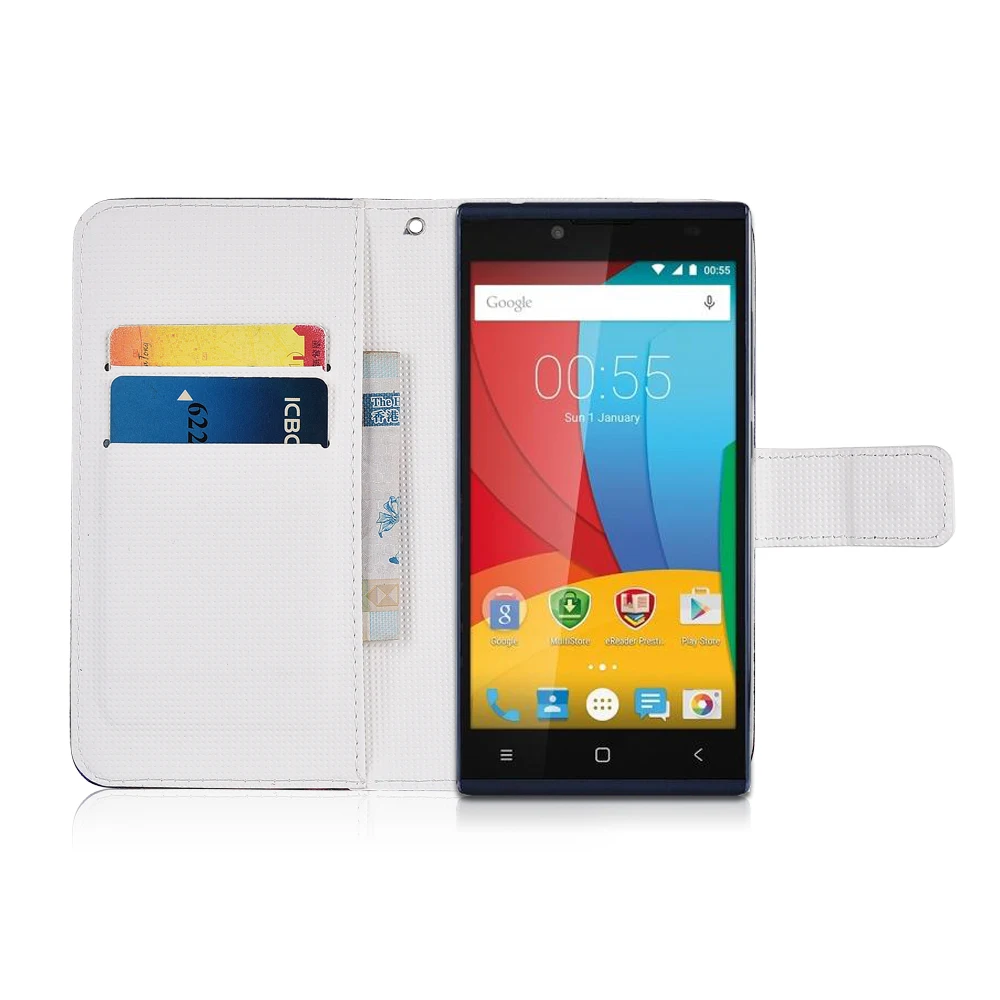Мультяшный чехол-кошелек для Prestigio Grace Q5 5506 PSP5506 DUO из искусственной кожи Модный