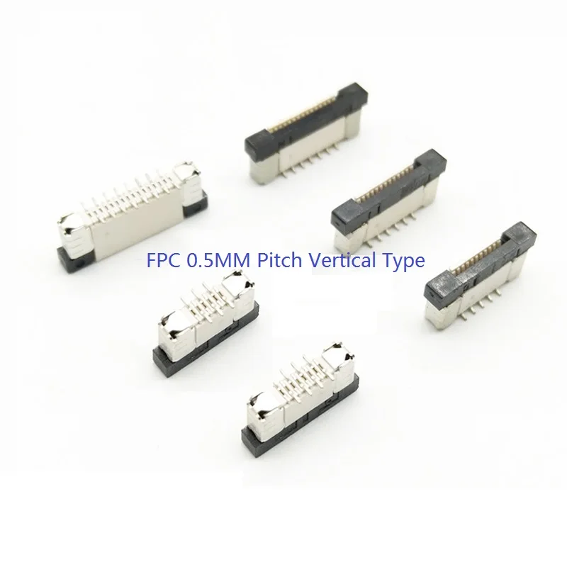 Коннектор FFC FPC 0 5 мм вертикальный 4 6 8 10 12 14 16 20 24 26 30 32 34 36 40 45 50 60 контактов флэш