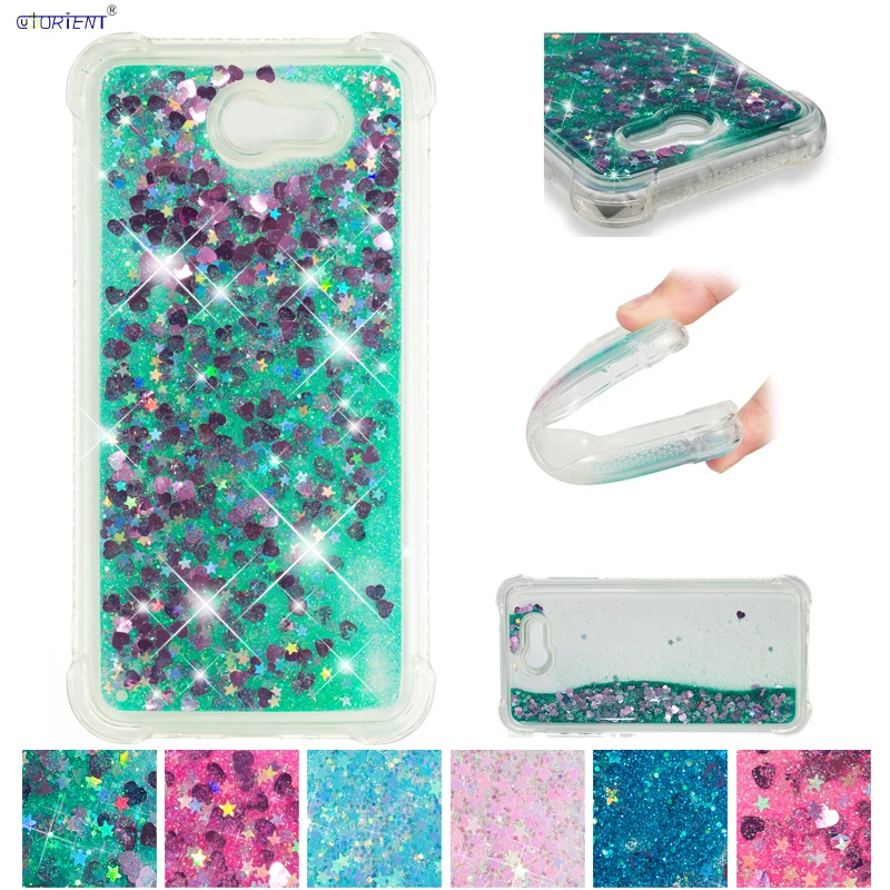 Для Samsung Galaxy J7 Perx J727 Funda Sky Pro V Dynamic Love Heart quicksand чехол Halo Wide 2 Силиконовый мягкий TPU |