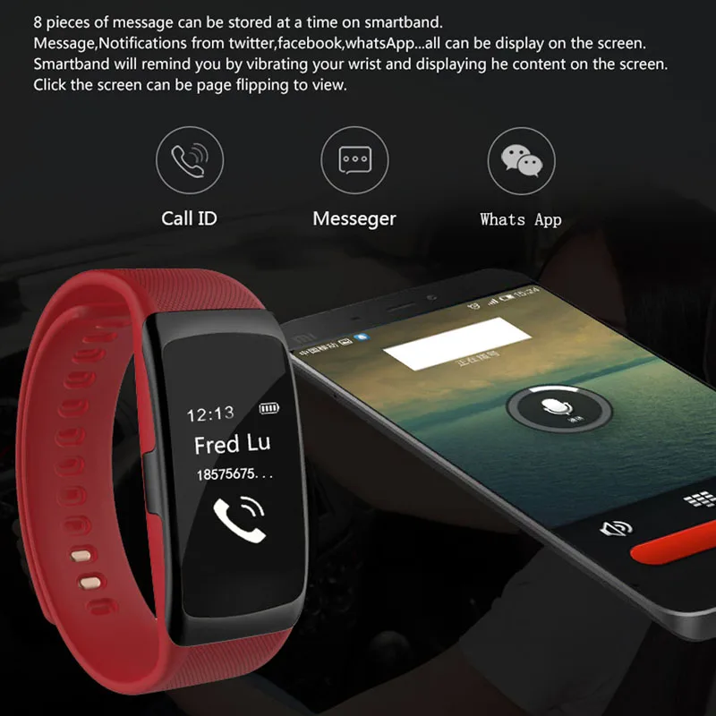 S68 умный Браслет Фитнес трекер шаг счетчик наручные часы сердечного ритма сна