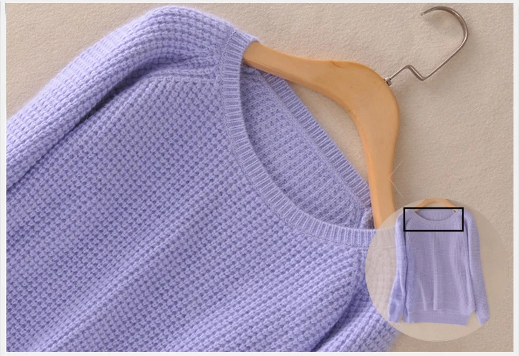2018 New Winter Women's Round Neck Cashmere Sweater Pullover Split Female Wild Knitted Sweaters Fashion Wool | Женская одежда