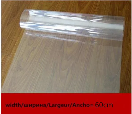 width is 60cm Прозрачная Взрывозащищенная стеклянная Фольга для ванной комнаты, душевой комнаты, оконные наклейки, мебель, защитная пленка, маслостойкая - Цвет: width is 60cm