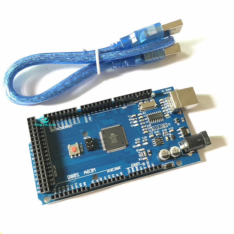 10 шт. Мега 2560 R3 ATmega2560 AVR USB доска + Бесплатный usb кабель для arduino MEGA2560 R3|Детали и