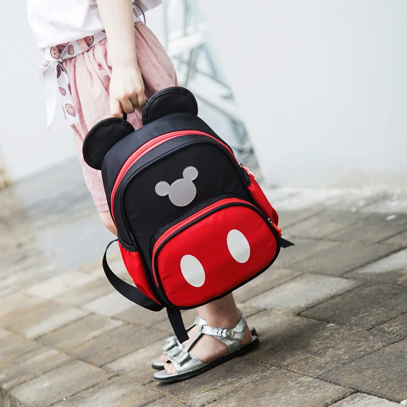 

2019 Girls Backpack Mickey Minnie Cartoon Shoulder School Bag Children Travel Backpack Girl Boy Mini Backpacks Mochila Feminina