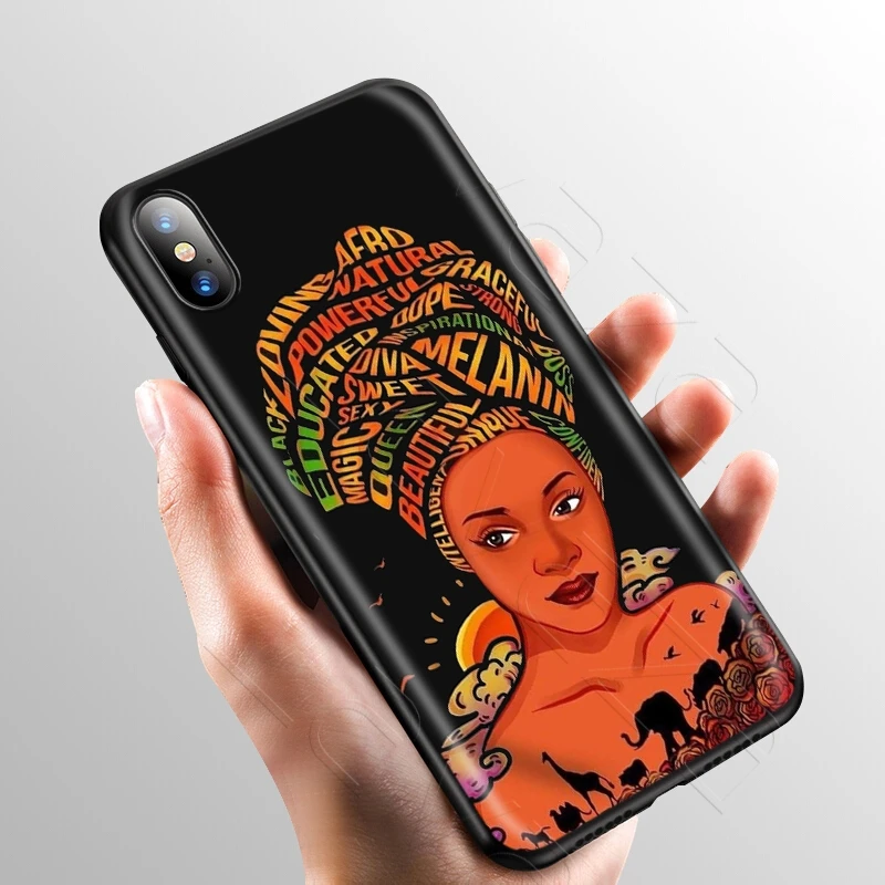 2 Lavaza Африканский Melanin Poppin черный чехол для девушек для iPhone 11 Pro XS Max XR X 8 7 6 6S Plus 5 5S se - Цвет: 2