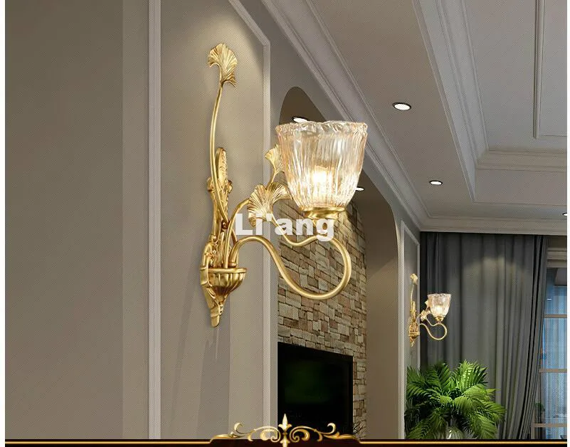 Новое поступление латунный E14 Европейский Классический Золотой светодиодный