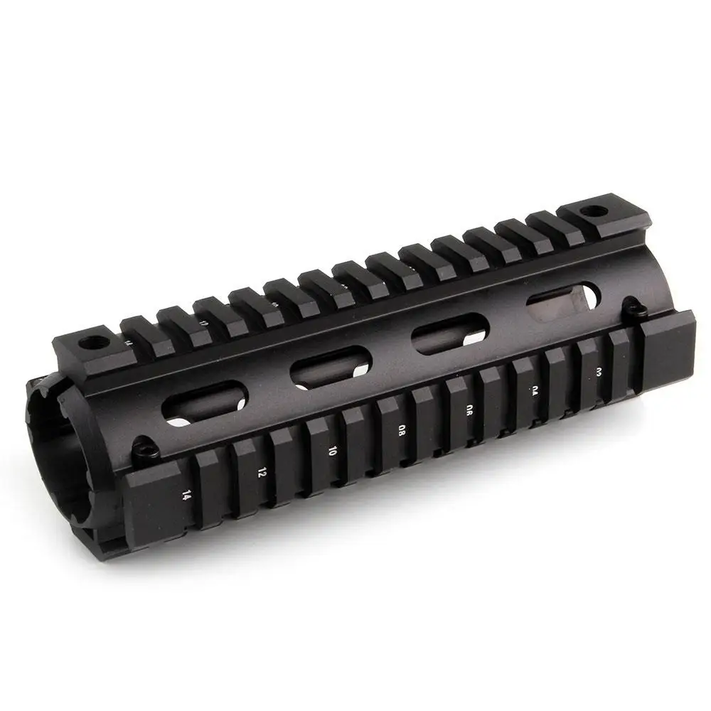 

Magorui Two-piece Design 4"/7"/9" Carbine Length Free Float Drop-in Quad Rail Handguard For AR15 Rifle