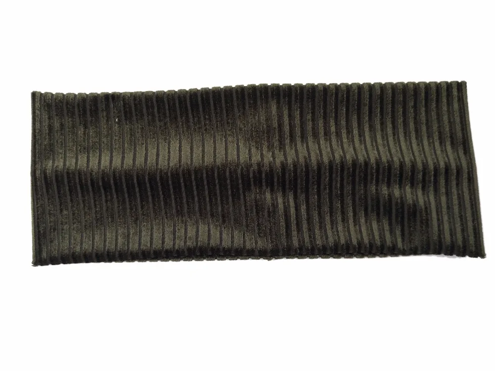 Повязка на голову P171234 в белый горошек коричневая бархатная повязка полоску