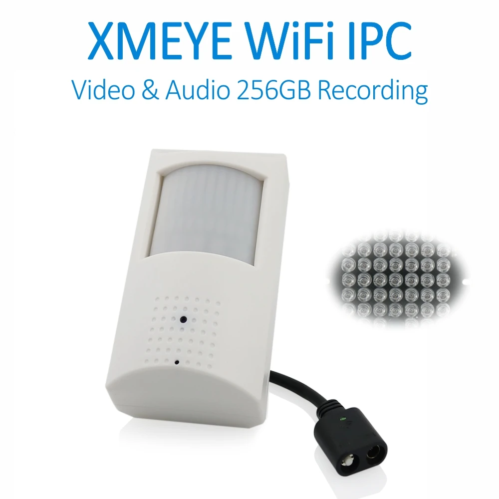 XMEYE Covert 1080P аудио TF карта записи беспроводной PIR камера с 940nm ИК светодиодный