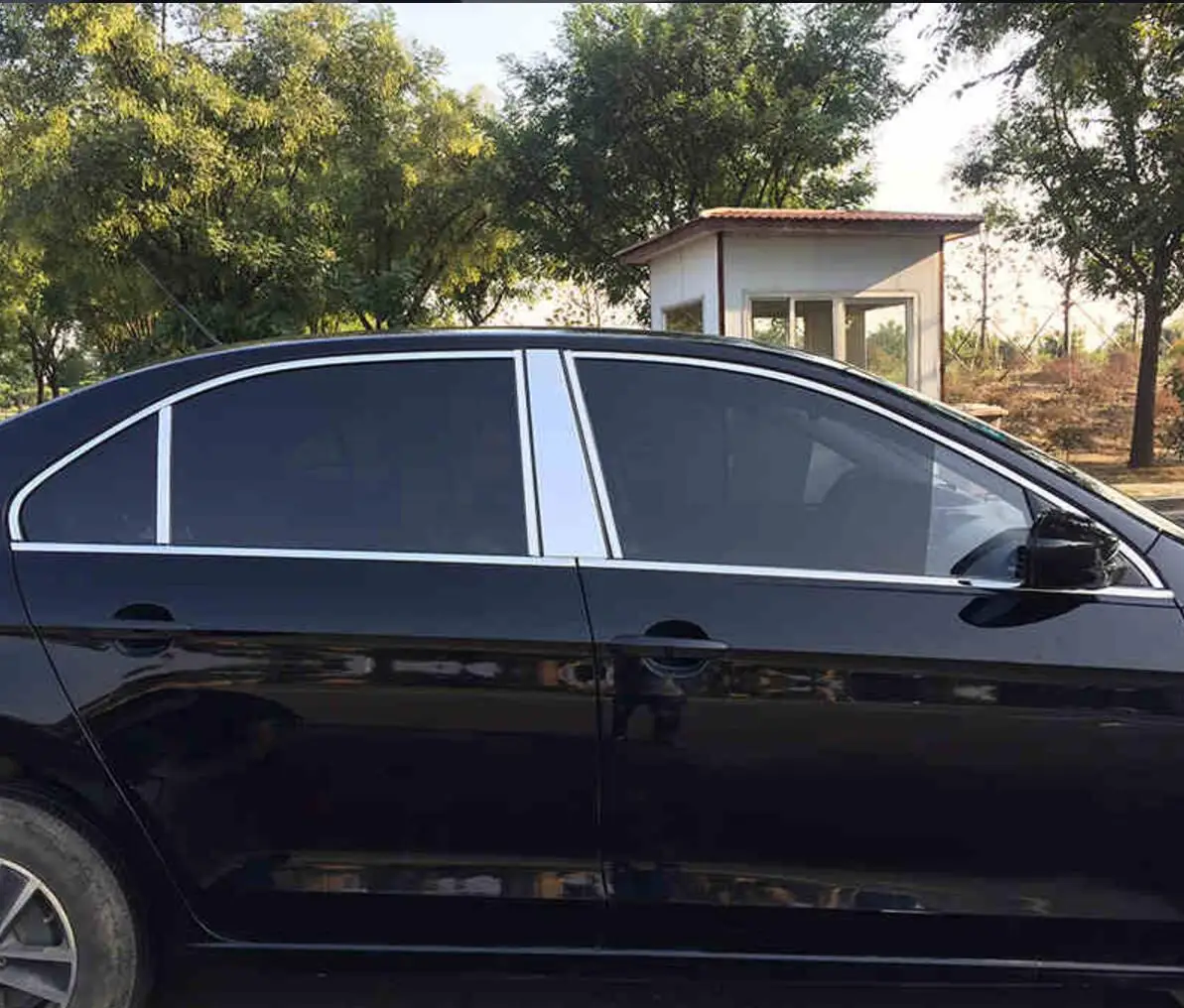 Отделка крышки подоконника из нержавеющей стали для volkswagen jetta mk6 2012 2013 2014 2015 2016 2017