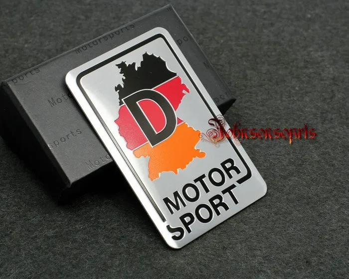 1 шт алюминиевый флаг Германии Автоспорт значок Автомобильная наклейка с