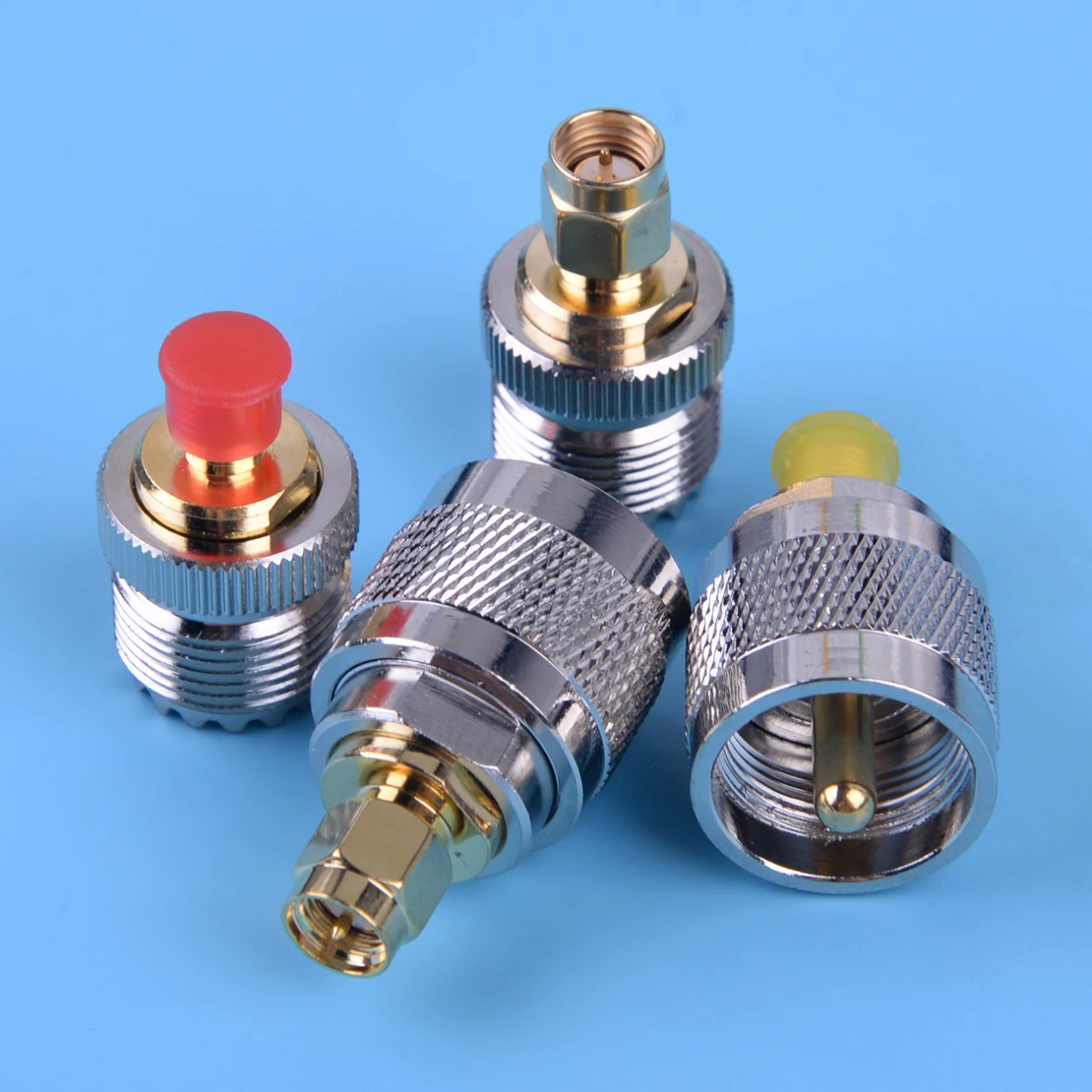 

LETAOSK 4pcs Adapter Kit PL259 SO239 to SMA Male Female RF Connector Coax Coaxial Test Converter Tool