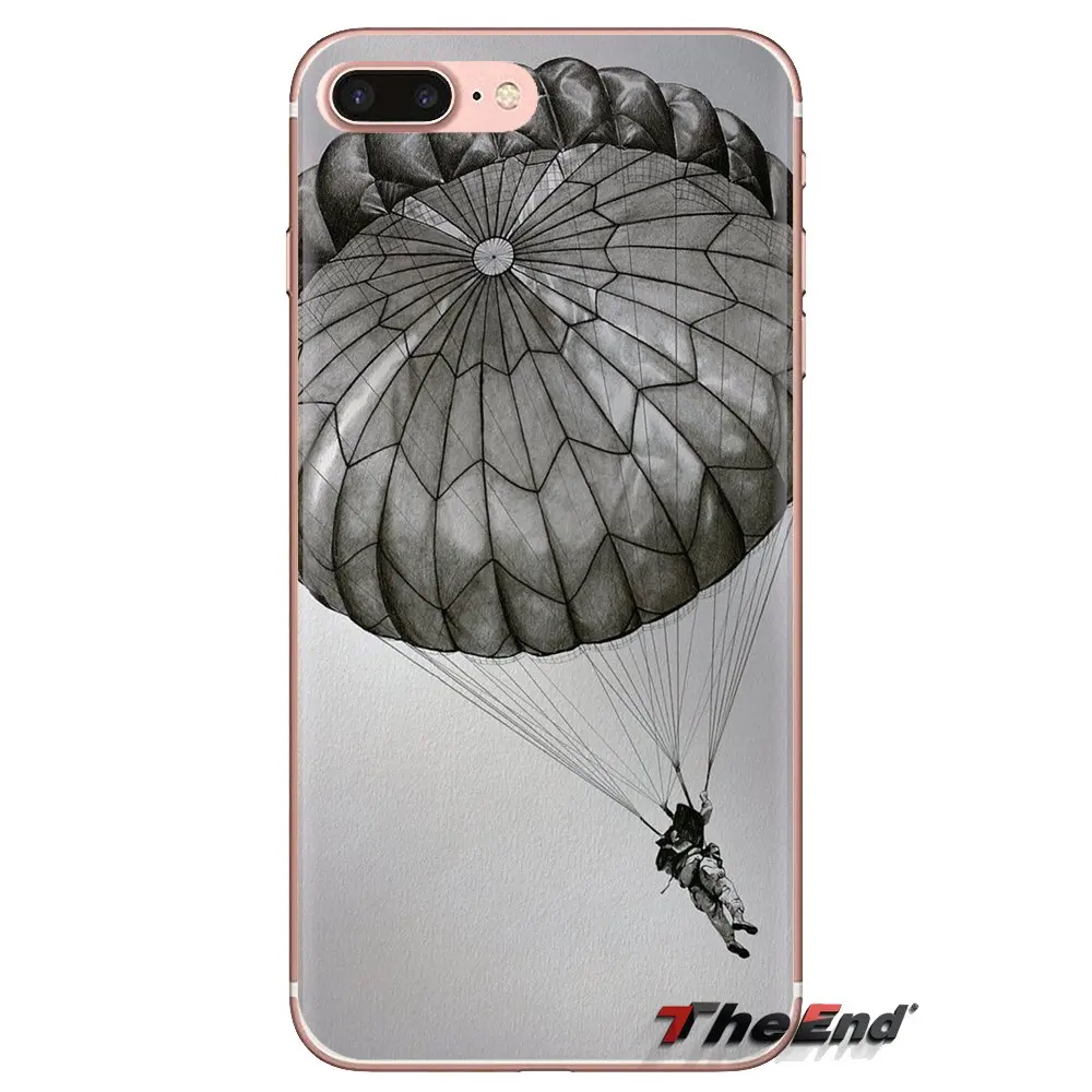 Для iPod Touch Apple iPhone 4 4S 5 5S SE 5C 6 6S 7 8 X XR XS Plus MAX прозрачные мягкие чехлы для парашютов |