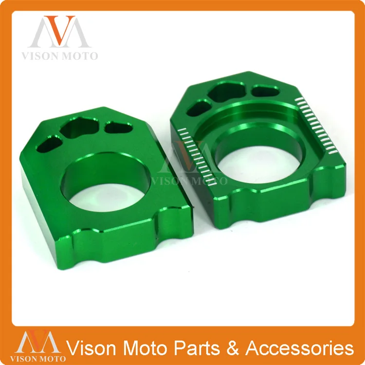 

Блок регулировки оси задней цепи CNC для Kawasaki KX125 KX250 KX250F KXF250 KXF450 KX450F KLX450R Мотокросс Кроссовый байк-эндуро
