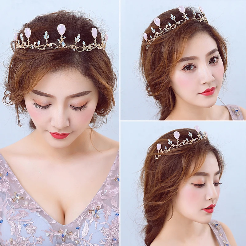 FANGY000115 свадебная тиара Красная слива свадебное платье аксессуары|bridal tiara|tiara redred