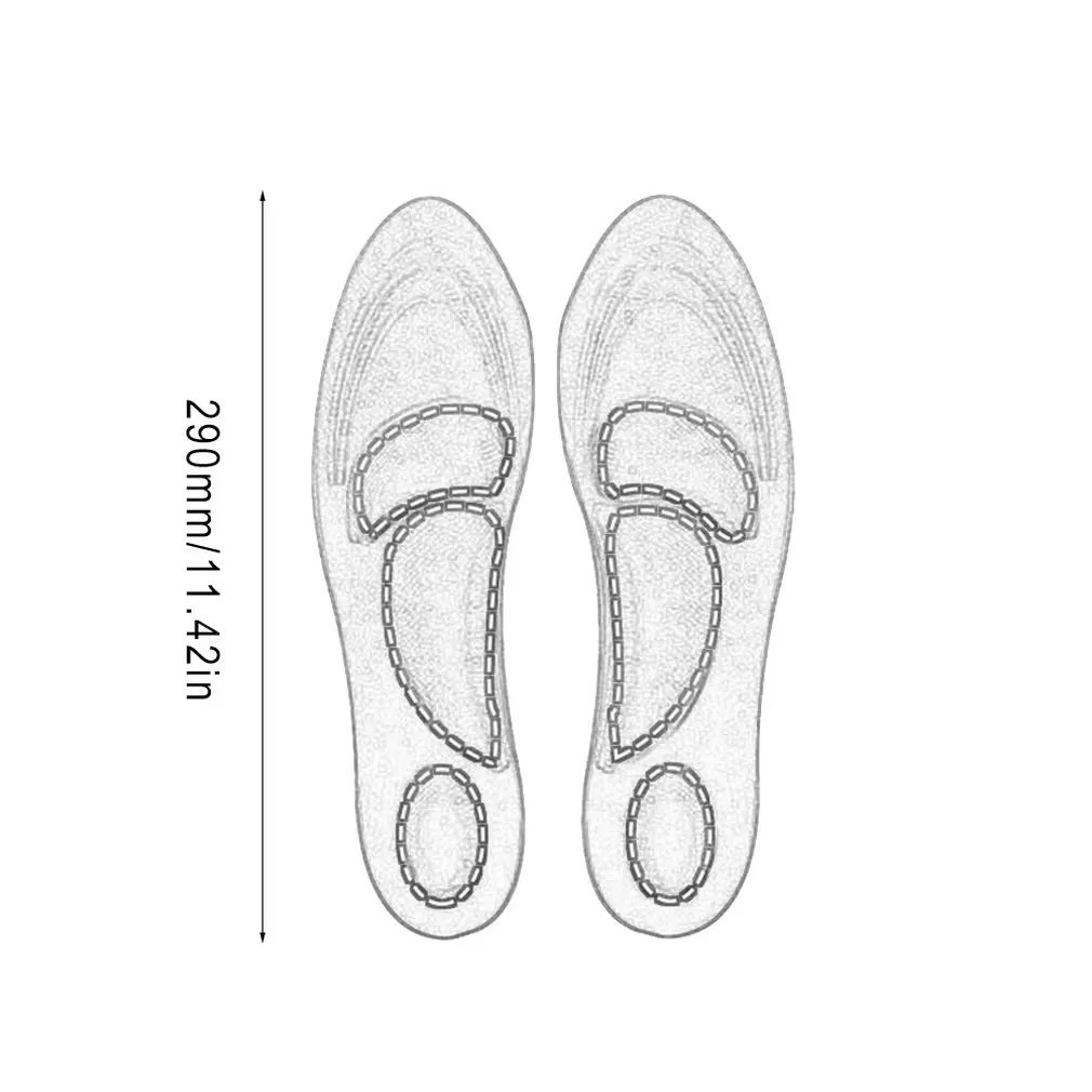 

4D Insole Soft Arch Support Odor-resistant Sweat-absorbent Breathable Sponge Massage Decompression Insole for Men