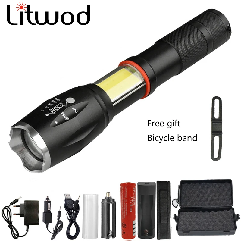 Многофункциональный светодиодный фонарик Z30 1005A 8000 Люмен CREE XM L2 U3 ффонарь со