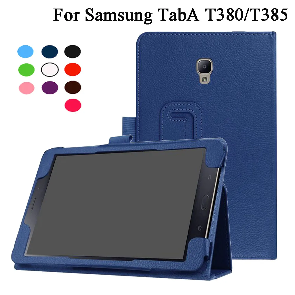 Чехол книжка из искусственной кожи для Samsung Galaxy Tab A 8 0 2017 T380 T385 SM чехол подставка