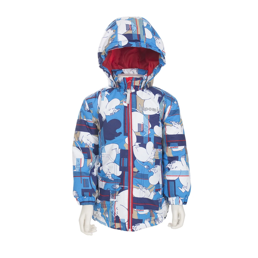 

2021 NEW Cartoon Jacket Polyester Fashion Turtleneck Full Sleeve Character Blue Cotton Boys Spring Muumi Girls Pink Jacket