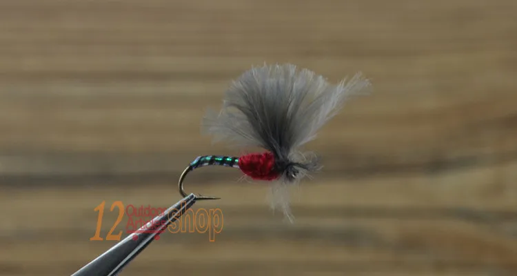 MNFT 10 шт. # Midge Nymph Larva Parachute Zebra Мигающий зеленый красный жук муха форель рыбалка