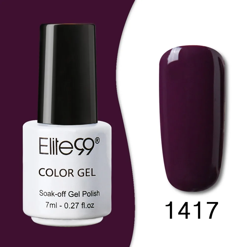 Elite99 7ml Pure Color Gel Lacquer 10 Pcs/set Nail Art Semi Permanent Polish Soak Off UV LED Manicure Primer Glue | Красота и