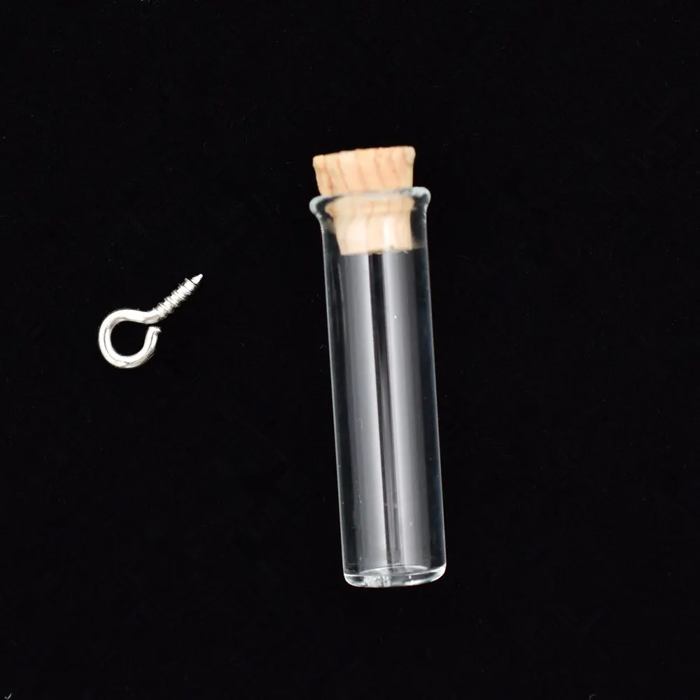 5 шт. хорошее качество стеклянная бутылка с пробкой крюком для глаз Подвески