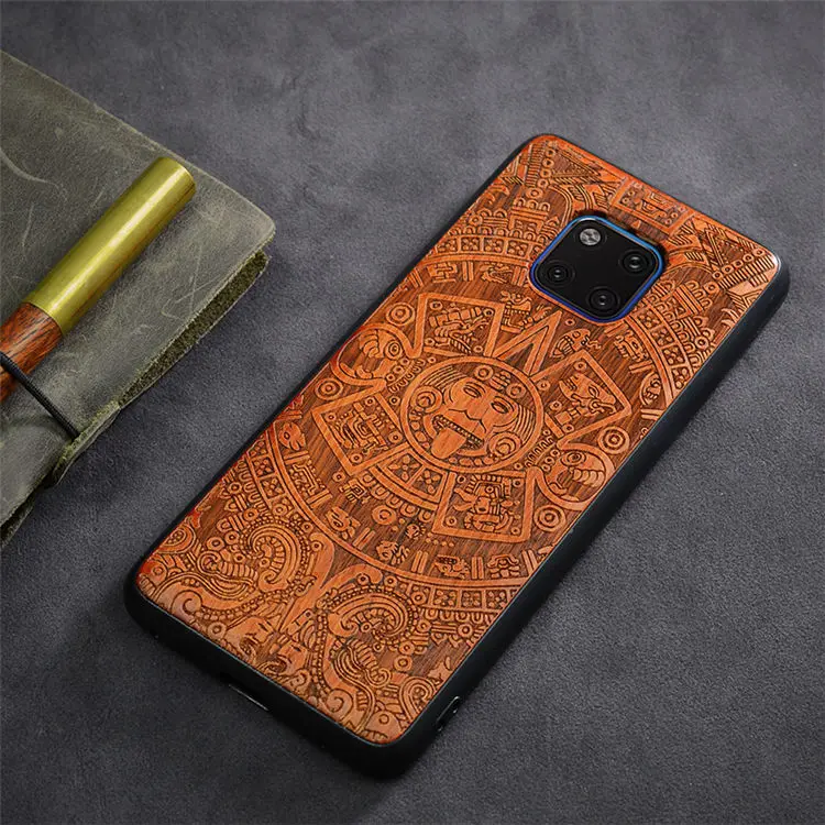 as picture Резной деревянный ящик для huawei mate 20 huawei mate 20 pro противоударный чехол TPU бампер чехол для huawei mate 20 X чехол из дерева - Цвет: as picture