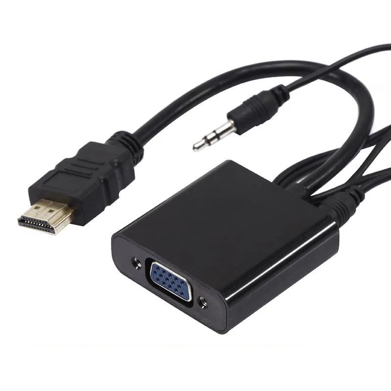 HDMI VGA Аудио передающая линия Dapter 1080p цифровой штекер гнездо конвертер для