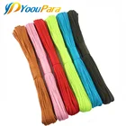 20 шт 100 футов 2 мм Paracord одна подставка шнуры Paracorde веревка шнур для DIY ювелирных изделий браслет 100 цветов