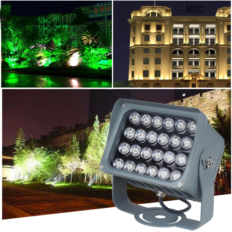 12 24 40*2 Вт наружные настенные прожекторы LED водонепроницаемые дерево огни Пейзаж