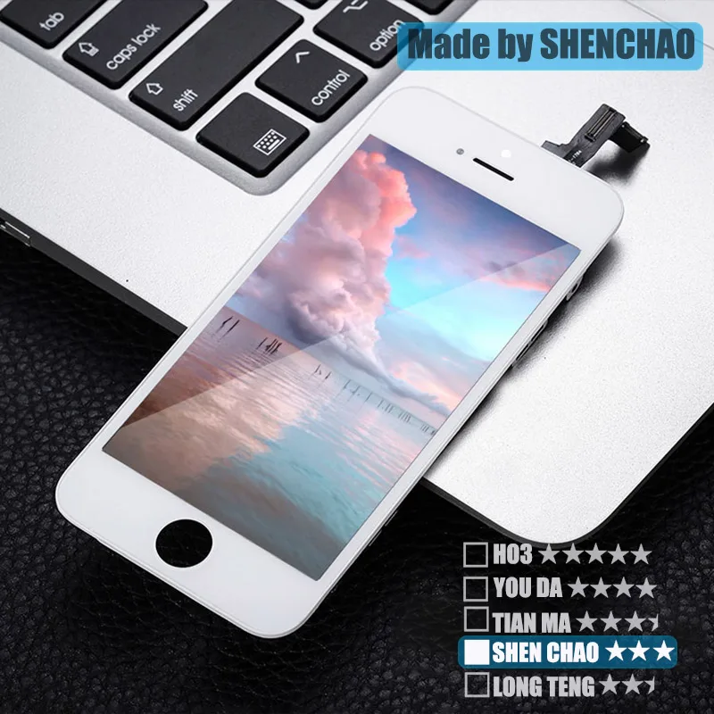 10 шт. ЖК дисплей для iPhone 5S/5/SE/5C экран в сборе дигитайзер Замена с фиксацией