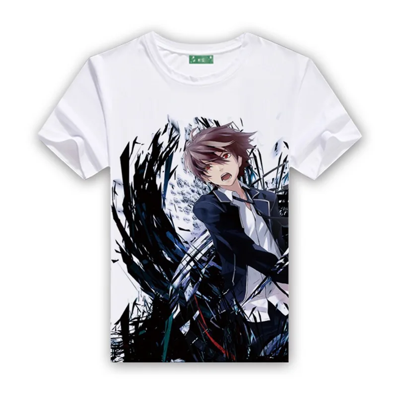 Guilty Crown аниме OUMA SHU футболки с круглым вырезом и коротким рукавом GC YUZURIHA INORI