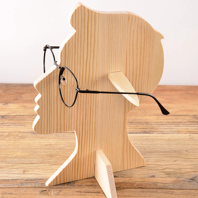Высококачественная подставка для очков из массива дерева держатель