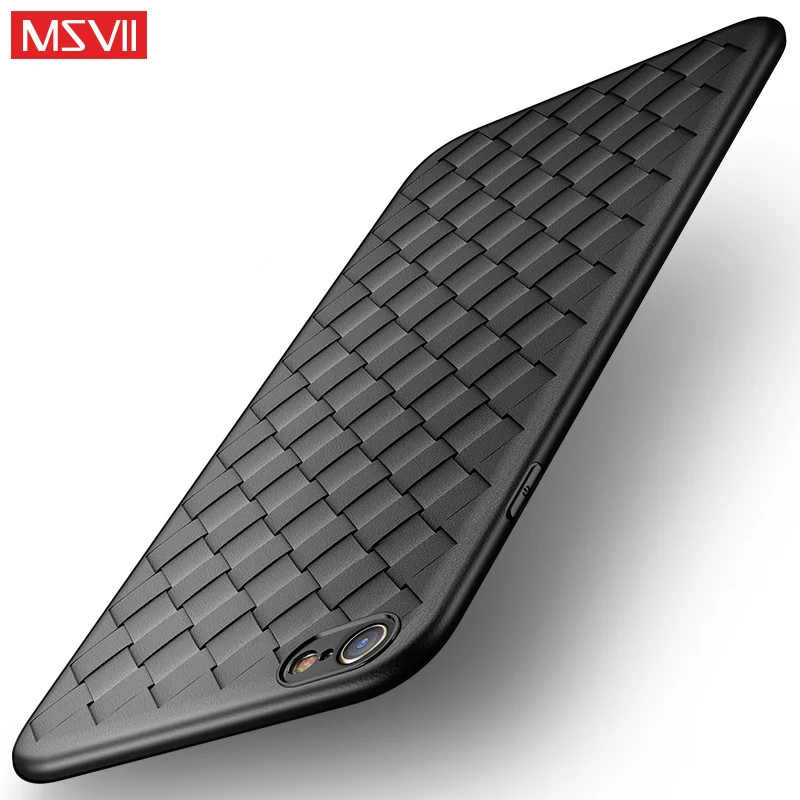 100% Оригинальный Msvii китайский плетеный кожаный ТПУ чехол для iphone 6 6s plus iphone6