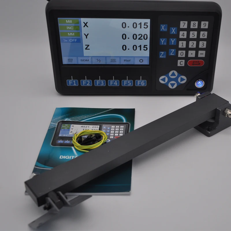 3 оси Dro compely kit токарный станок. шт. линейные весы с RPM Funtion или RS232|Приборы для