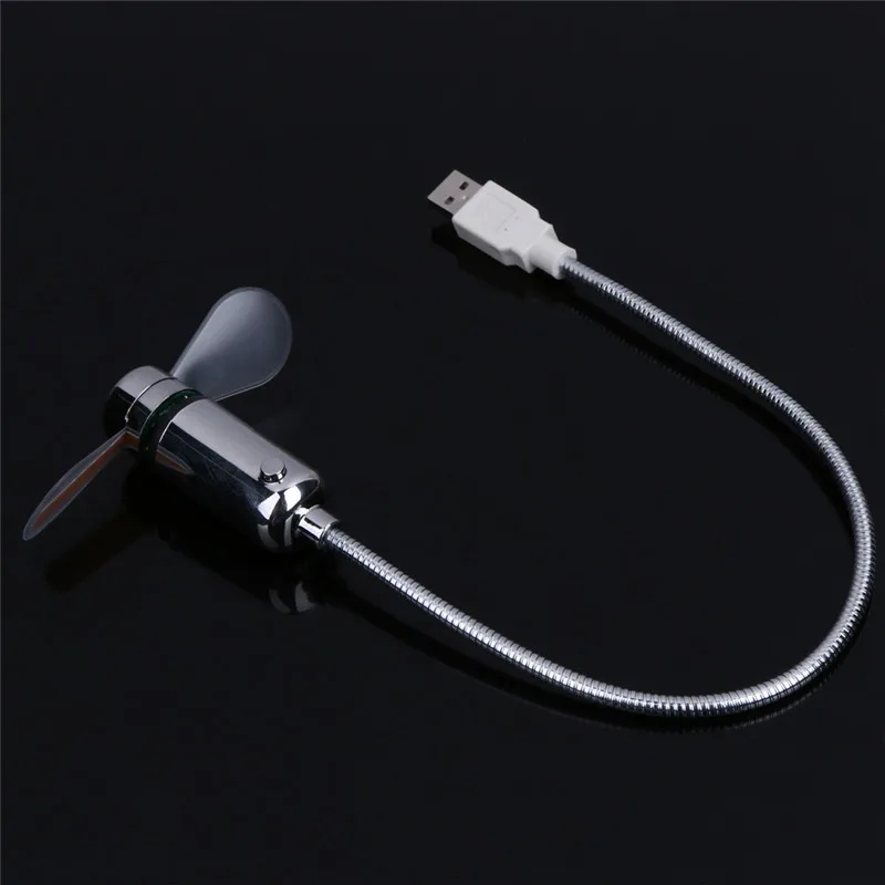 Прочный Регулируемый USB Гаджет Мини Гибкие СВЕТОДИОДНЫЕ Свет USB вентилятор Часы Настольные Часы Прикольный Гаджет Дисплей Времени Высокого качество