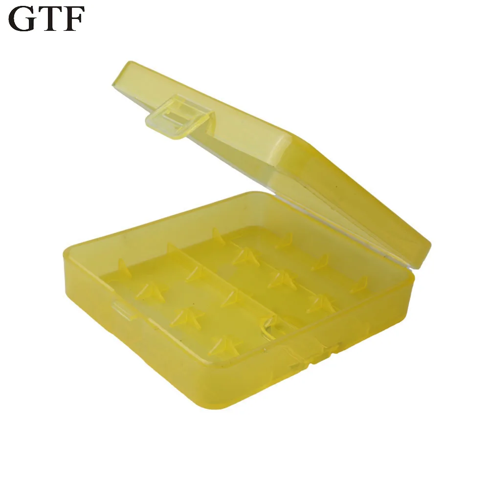 GTF 18650 Коробка для хранения аккумуляторов чехол 4x18650 ящики держатель прозрачный