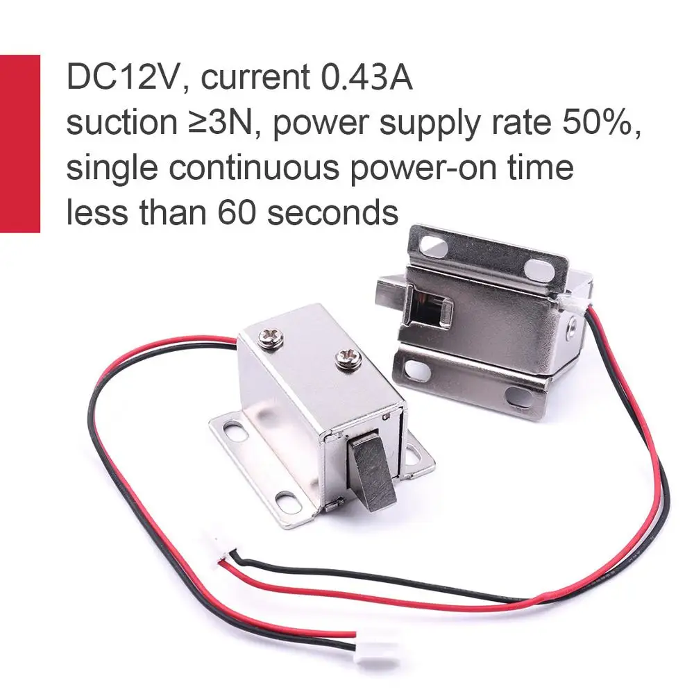 10 шт. сверхкомпактные замки DC 12 В/0 43 А|electric lock solenoid|lock solenoiddoor solenoid |