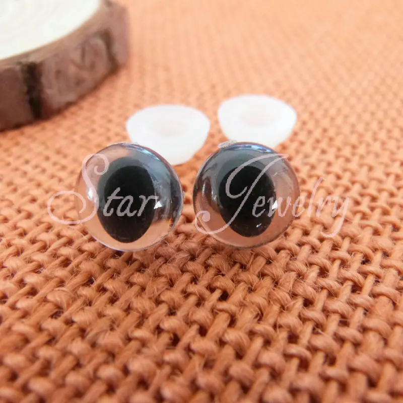 Пластиковые аксессуары для игрушек с прозрачными кошачьими глазами 14 мм новые