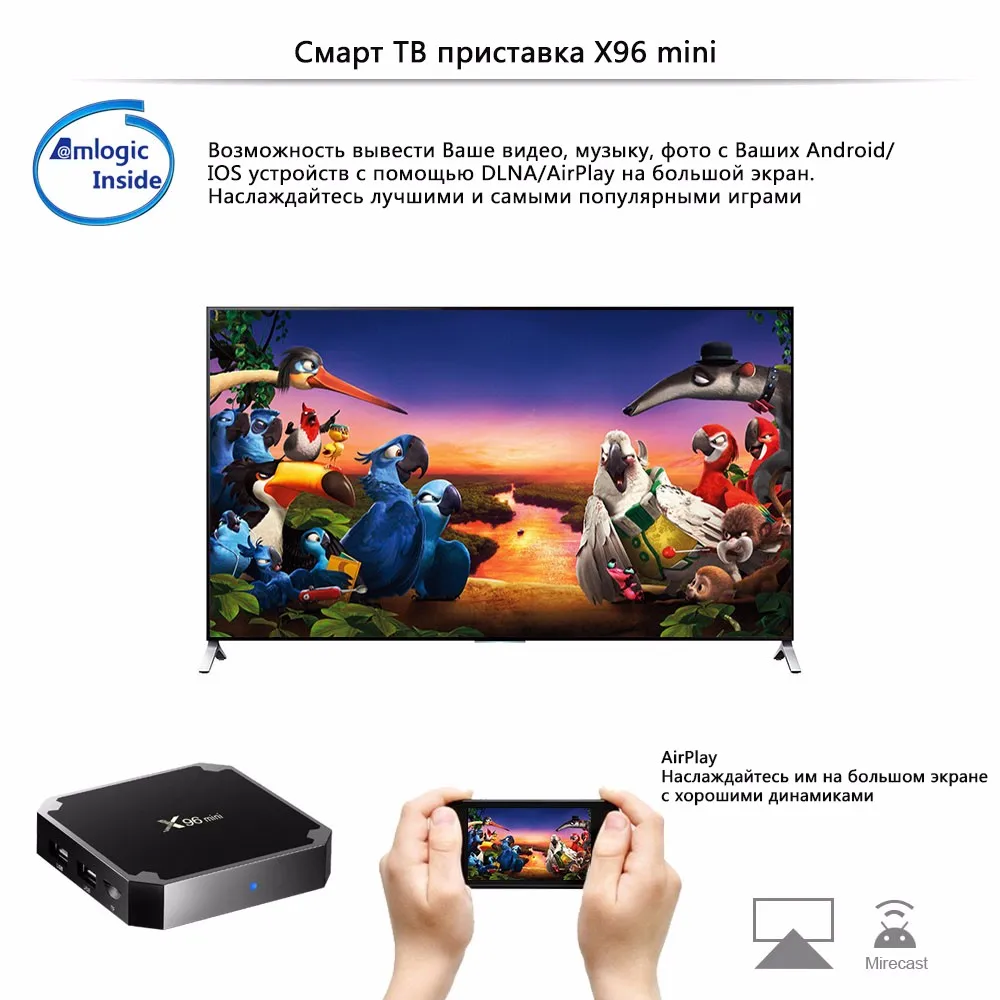 DQiDianZ X96mini Android 9,0X96 мини Smart tv BOX S905W четырехъядерный Поддержка 2,4G беспроводной wifi медиаплеер приставка