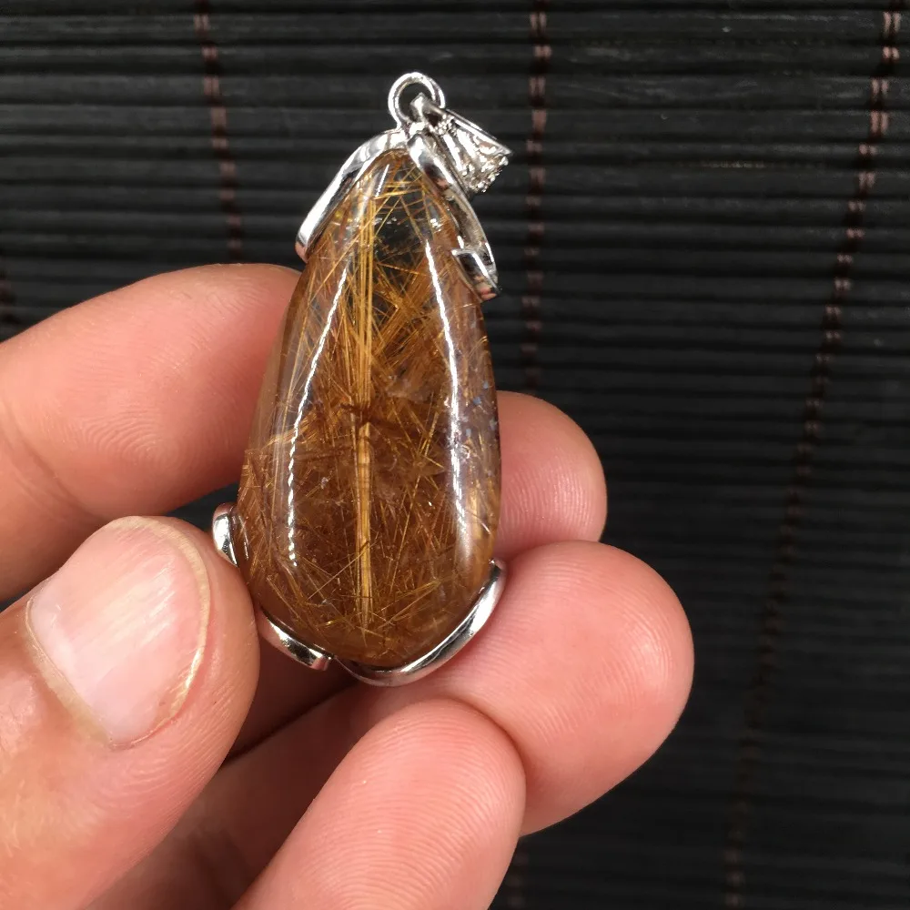 Женское или мужское ожерелье с натуральным кристаллом для волос